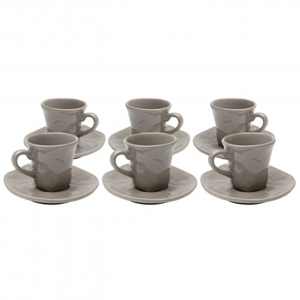 Espresso Cup Organic taupe (6/set) Kare Design