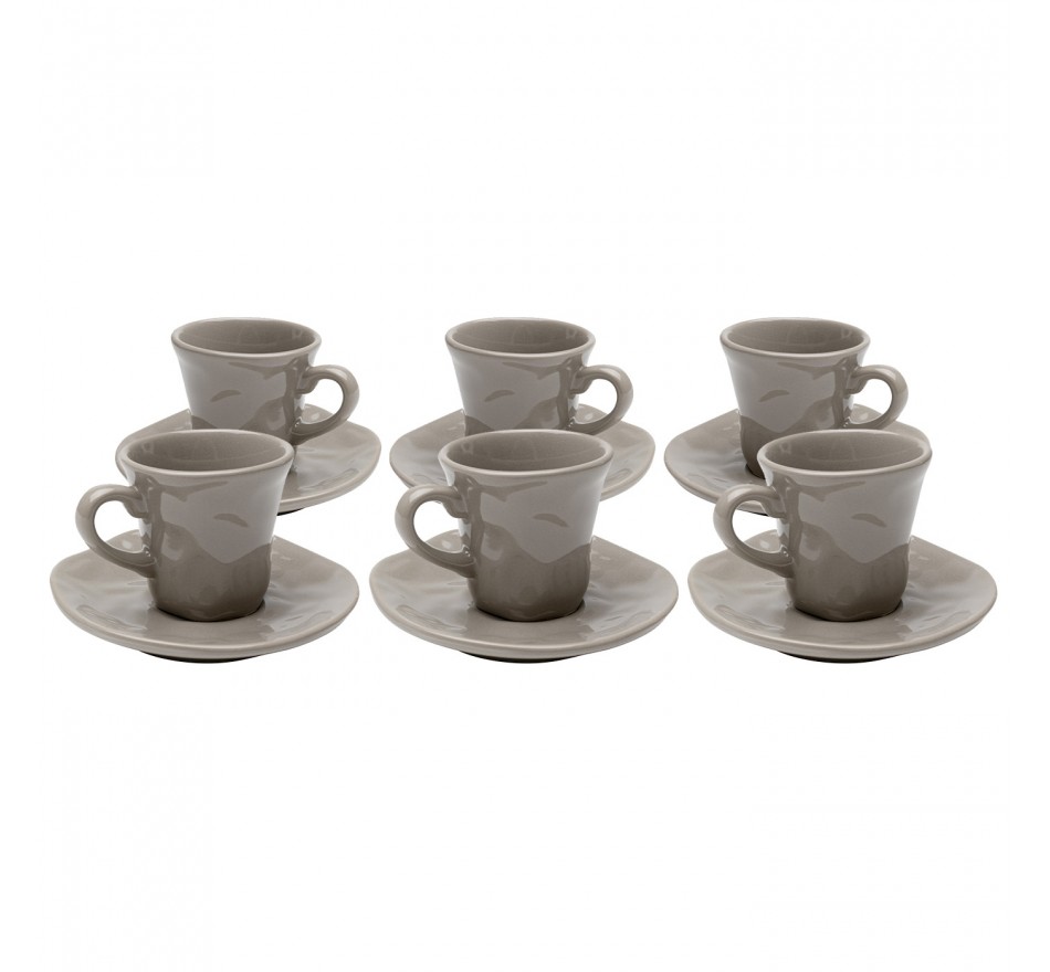 Espresso Cup Organic taupe (6/set) Kare Design