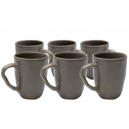 Mug Organic taupe (6/set) Kare Design