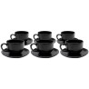 Tasses à café en faïence noire - Organic - Kare Design