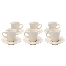 Espressokopje Organic creme (6/set) Kare Design