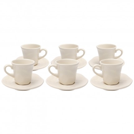 Tasses à espresso Organic crème set de 6 Kare Design