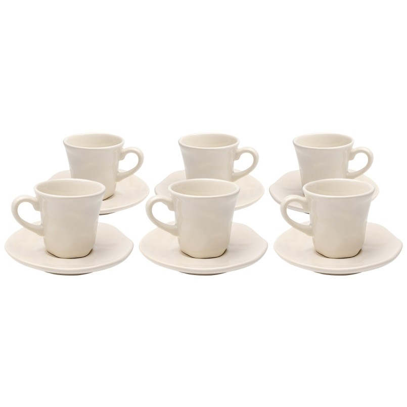 Espresso Cup Organic cream (6/set) Kare Design