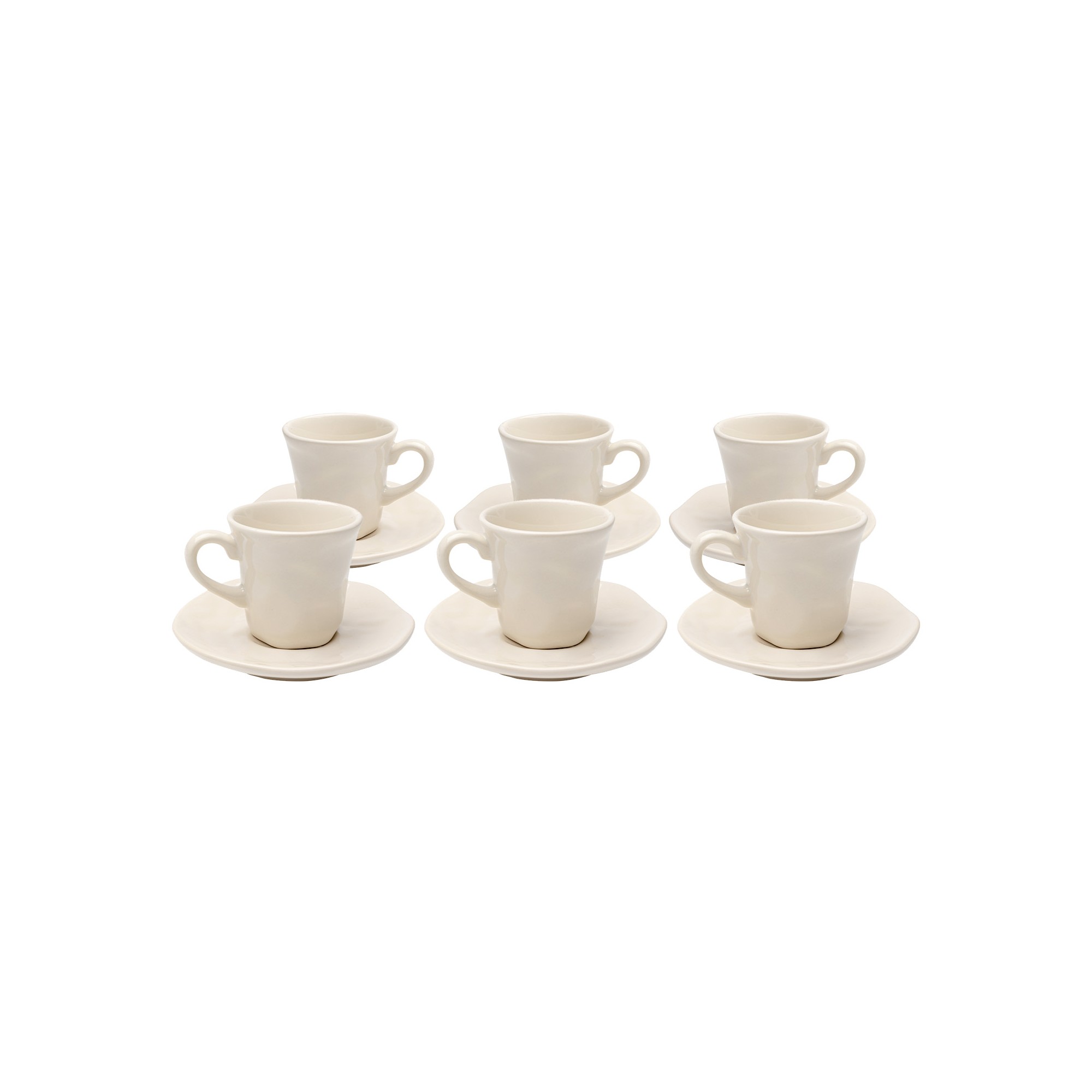 Tasses à espresso Organic crème set de 6 Kare Design