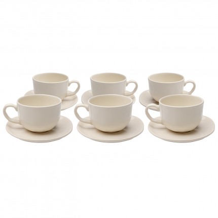 Coffee Cup Organic cream (6/set) Kare Design