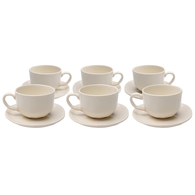 Koffiekoppen Organic creme (6/set) Kare Design
