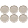 Plate Organic Ø20cm cream (6/Set) Kare Design