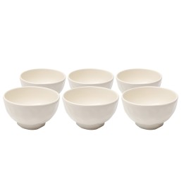 Bowl Organic Ø15cm cream (6/set) Kare Design