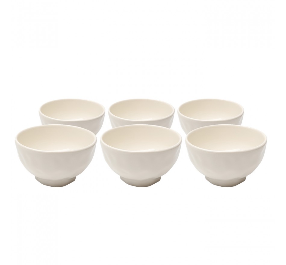 Bols Organic 15cm crème set de 6 Kare Design