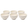 Bowl Organic Ø15cm cream (6/set) Kare Design