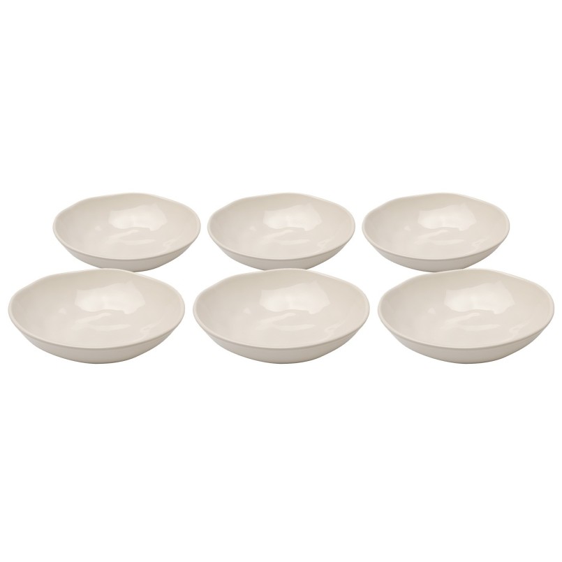 Assiettes creuses en faïence crème - Organic - Kare Design