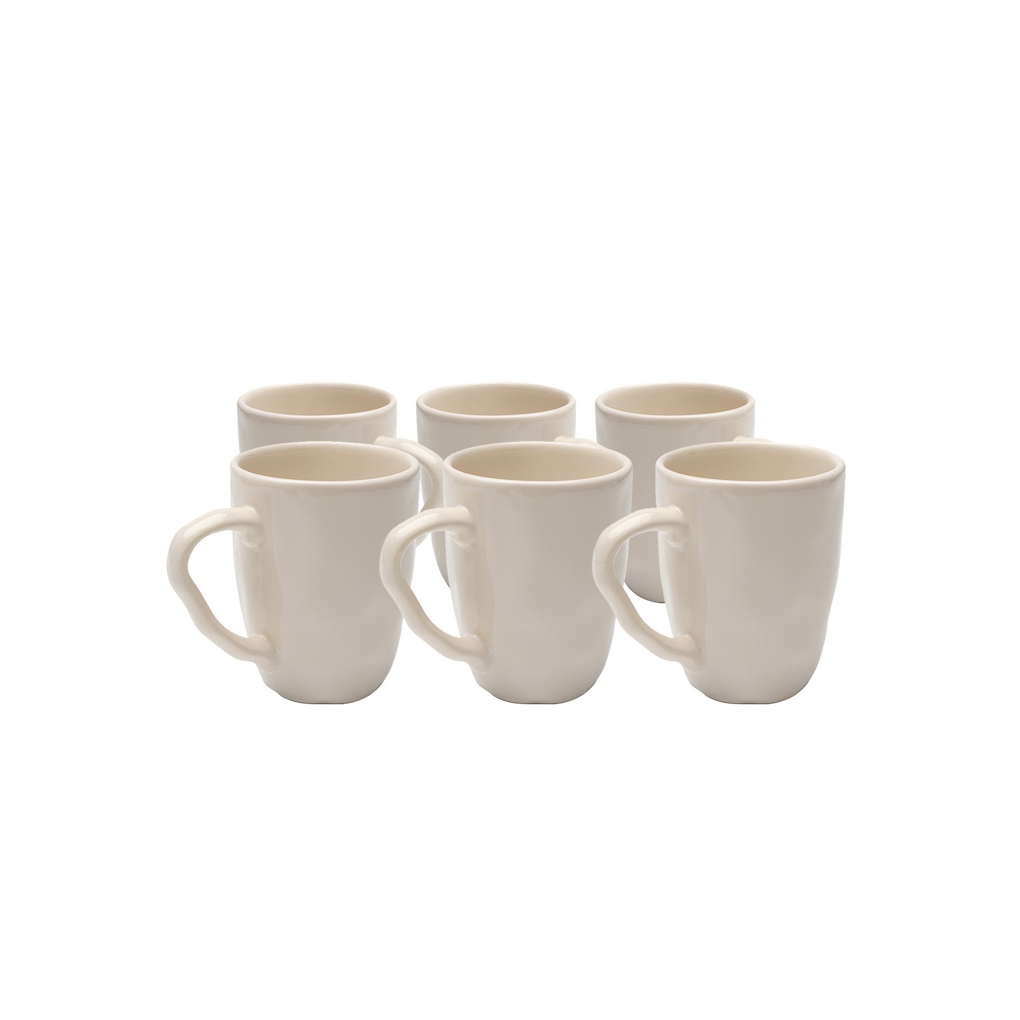 Mugs Organic crème set de 6 Kare Design