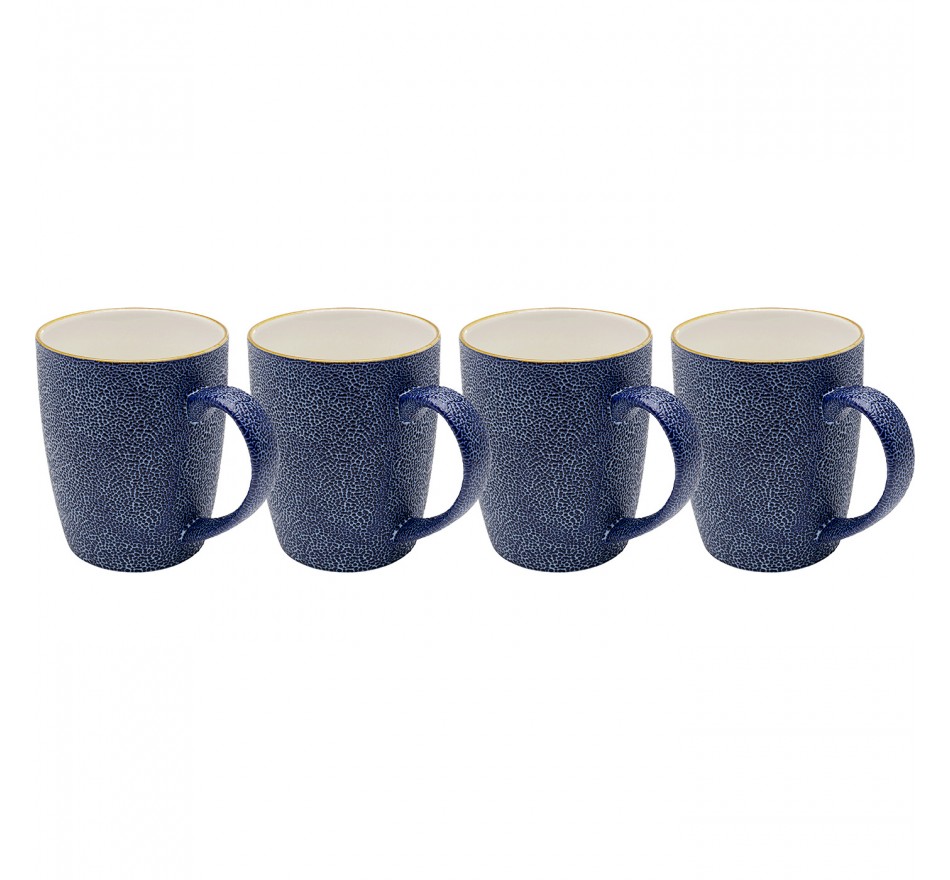 Mugs Gioia bleus set de 4 Kare Design