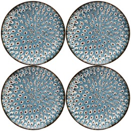 Assiettes à dessert bleues à motifs - Gioia - Kare Design