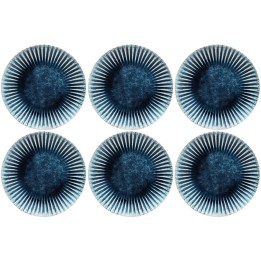Assiettes bleues - Mustique Rim - Kare Design