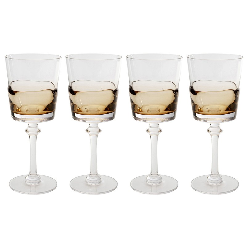 Verres à vin ambrés - Mimi - Kare Design