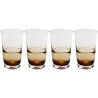 Water Glass Mimi amber (4/set) Kare Design