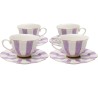 Tasses à café violettes et blanches - Harlequin - Kare Design