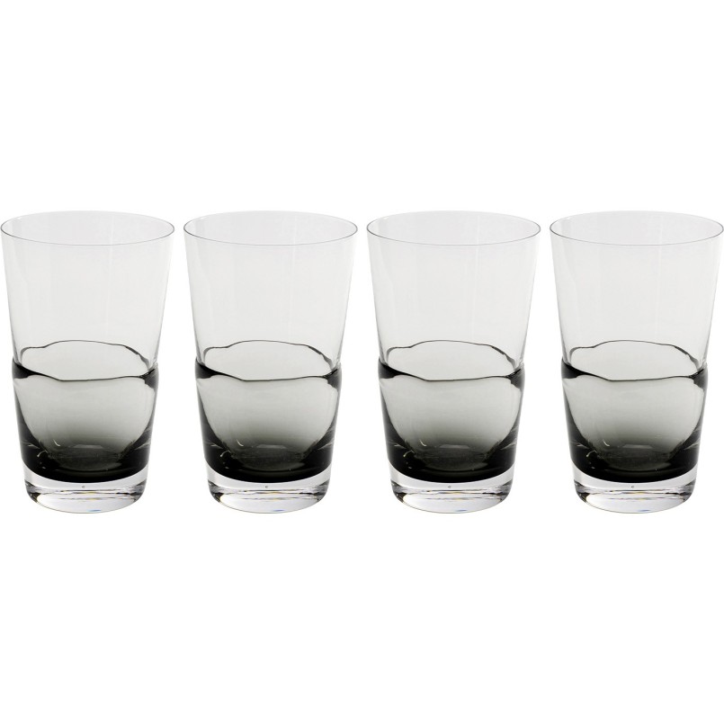 Water Glass Mimi grey (4/set) Kare Design