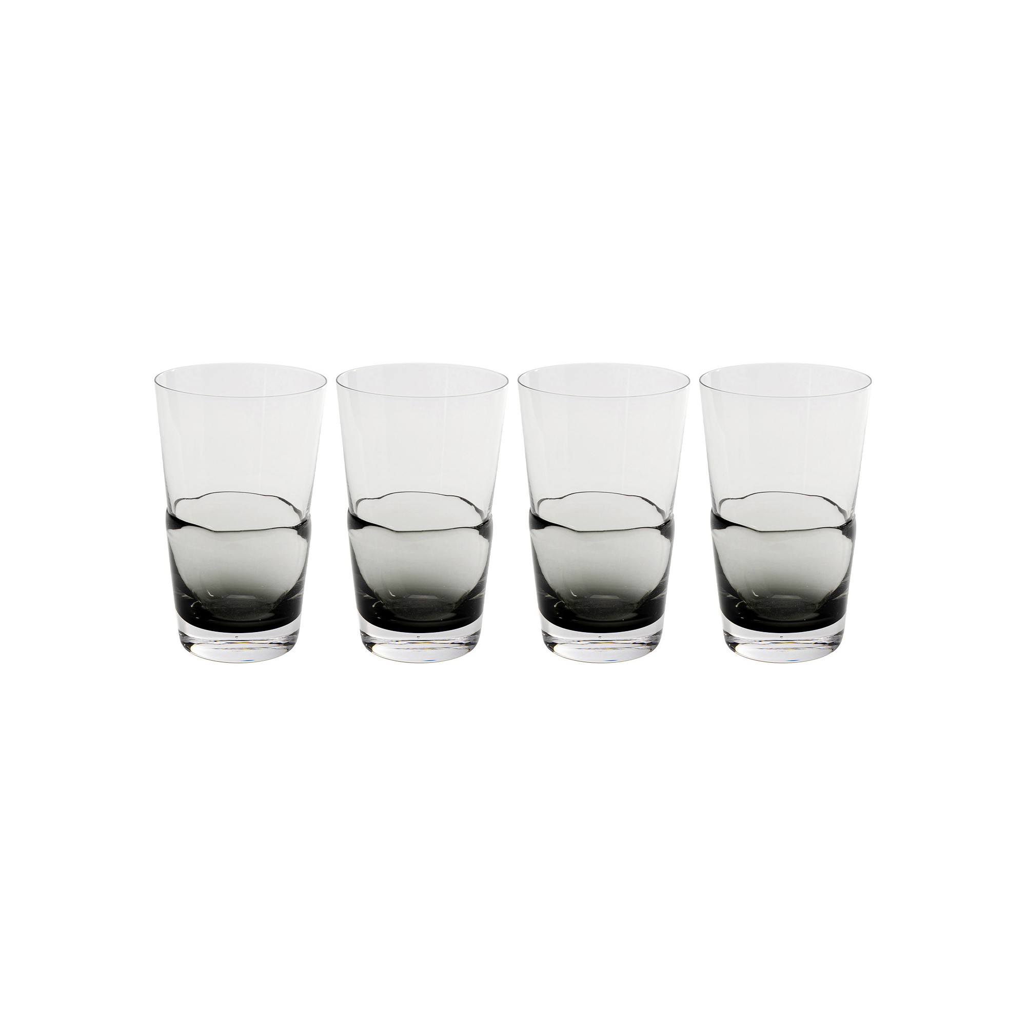 Verres à eau Mimi gris set de 4 Kare Design