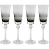 Champagne Glass Mimi grey (4/set) Kare Design