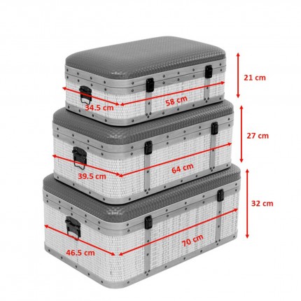 Koffers Viaggo (3/Set) Kare Design