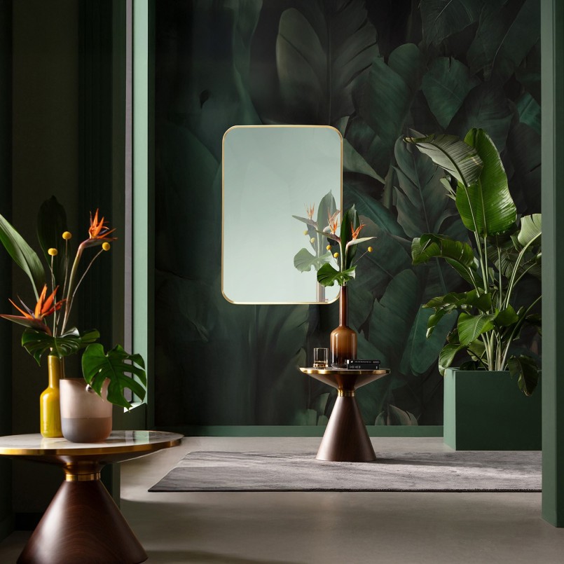 Miroir rectangulaire en laiton - Simply - Kare Design