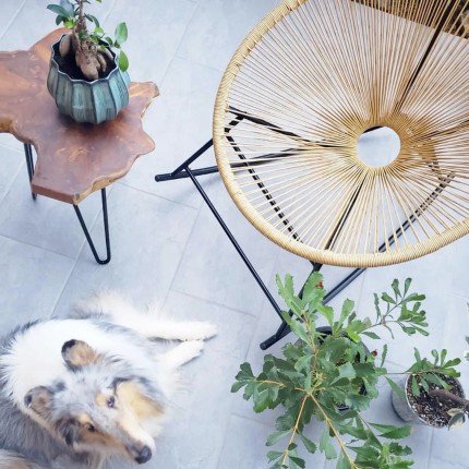 Bijzettafel Aspen Nature 50x50cm Kare Design