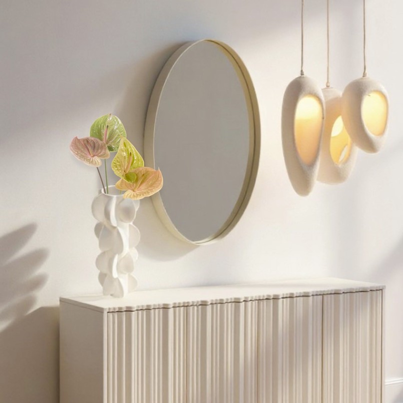 Vase blanc en porcelaine - Viento - Kare Design
