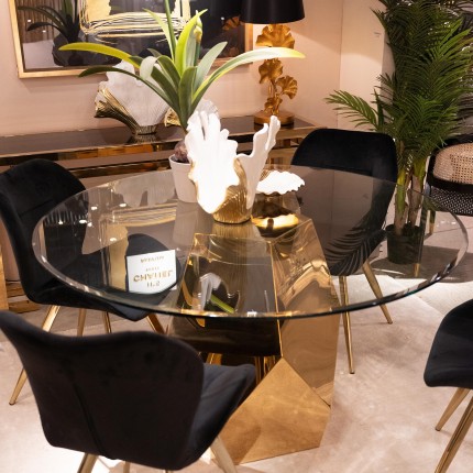 Eettafel Ricchezza Ø130cm goud Kare Design