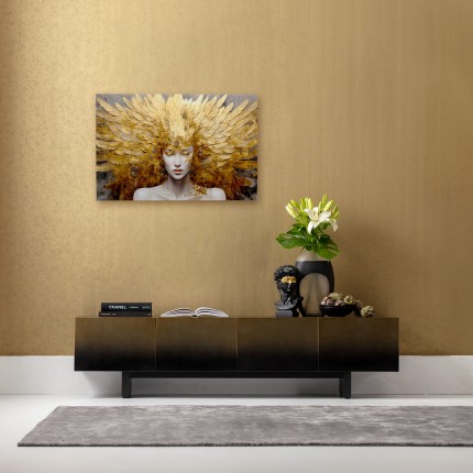Tableau en verre femme céleste 120x80cm Kare Design