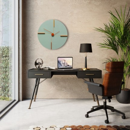 Horloge murale Felice 30cm verte Kare Design