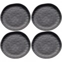 Assiettes Organic 26cm noires set de 4 Kare Design