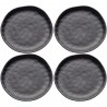 Assiettes Organic 26cm noires set de 4 Kare Design