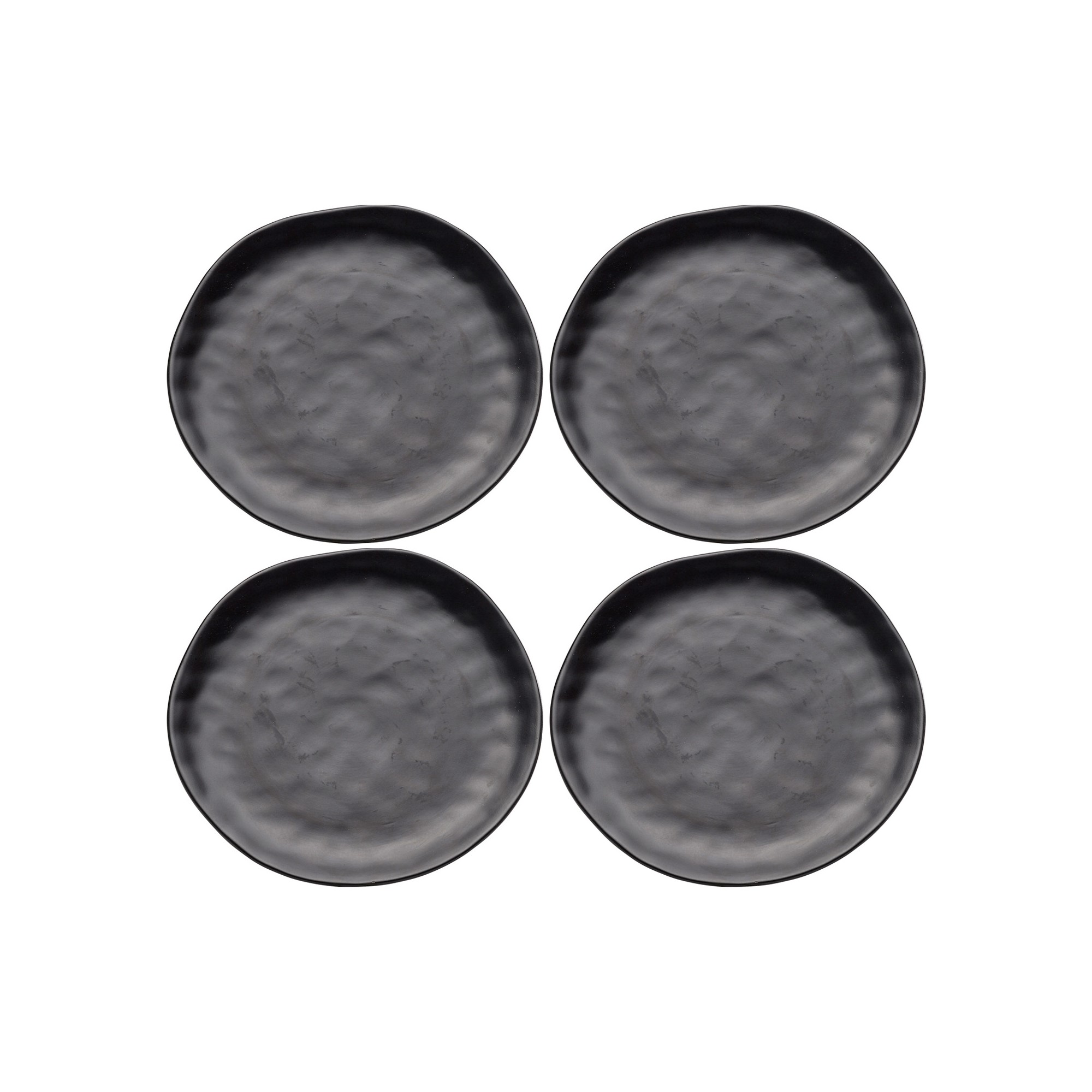 Plate Organic Ø26cm black (4/set) Kare Design