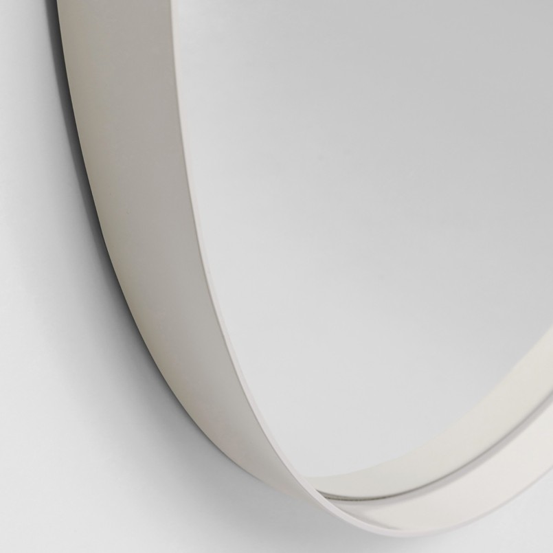 Miroir beige rond - Curve - Kare Design