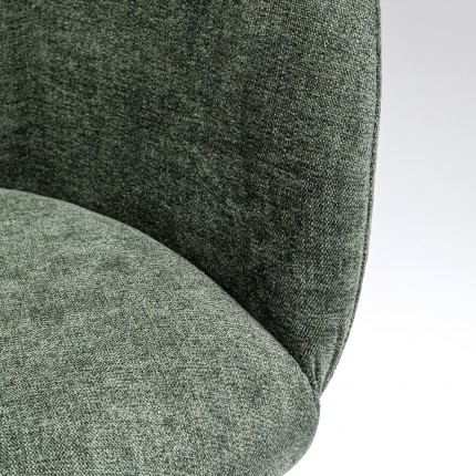 Chaise avec accoudoirs pivotante Lady Loco Coco verte Kare Design