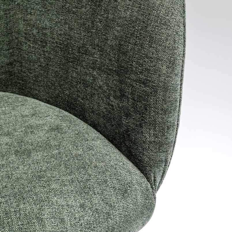 Chaise pivotante en tissu vert - Lady Loco Coco - Kare Design