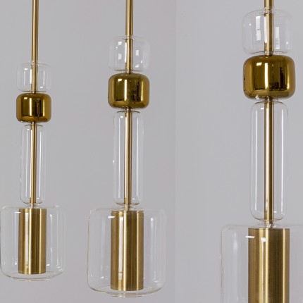 Suspension Candy Bar 70cm dorée Kare Design