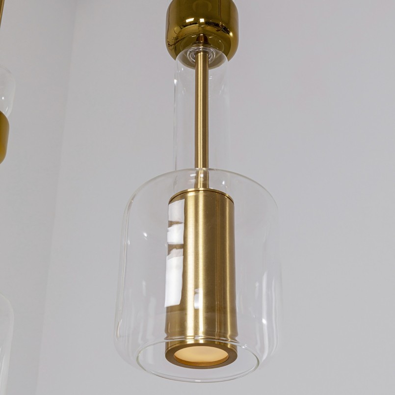 Hanglamp van glas en verguld staal - Candy Bar - Kare Design