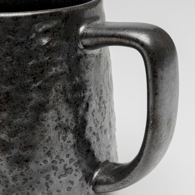 Black stoneware mugs - Cosmos - Kare Design