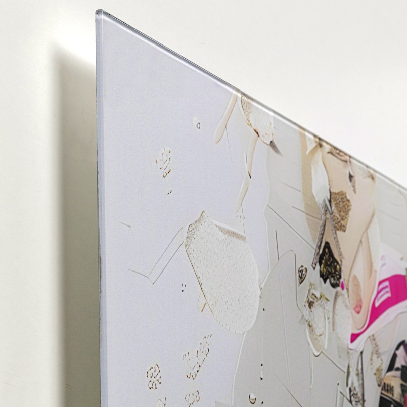 Tableau en verre femme artistique de profil - Kare Design
