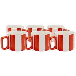 Coffee Cup Cocina red and white (6/set) Kare Design