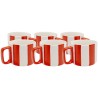 Coffee Cup Cocina red and white (6/set) Kare Design