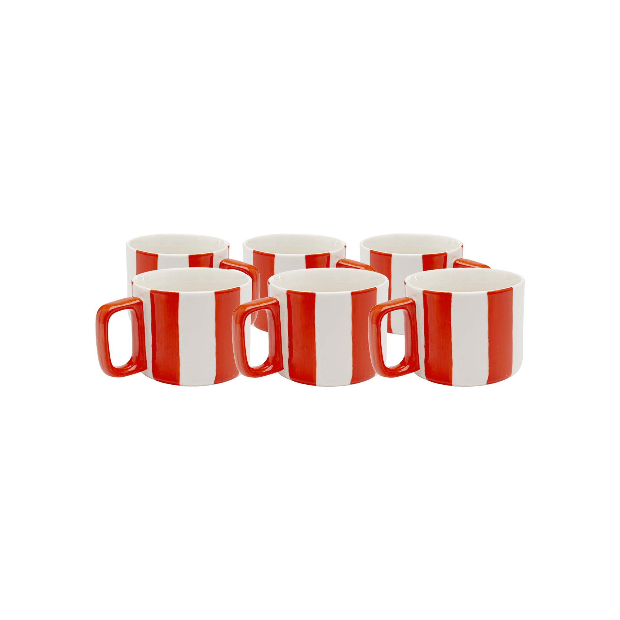 Coffee Cup Cocina red and white (6/set) Kare Design