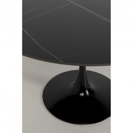 Table Invitation 120cm grès noir Kare Design