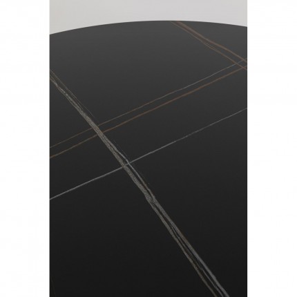 Table Invitation Ø120cm ceramic black Kare Design