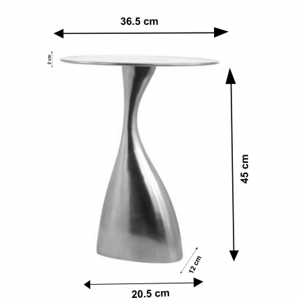 Side Table Spacey Ø36cm silver Kare Design