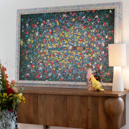 Schilderij drijvende bloemenmarkt 150x100cm Kare Design