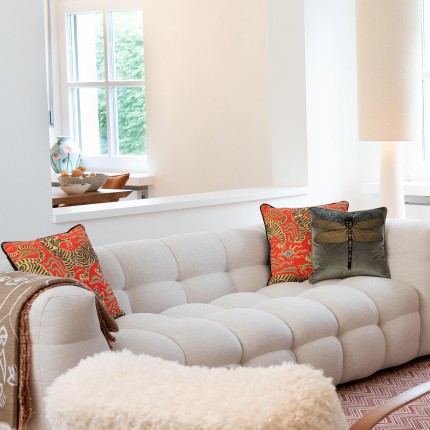 Kussen oranje tijgers Kare Design